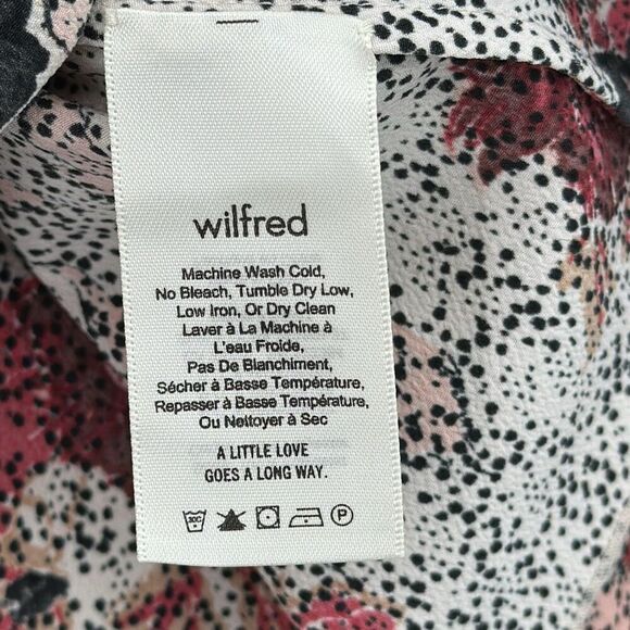 Wilfred Womens Multicolor Floral Morel Long Sleeve Off The Shoulder Blouse XS - Picture 7 of 8